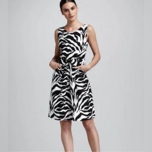 Kate Spade Zebra Linen Dress With Pockets
